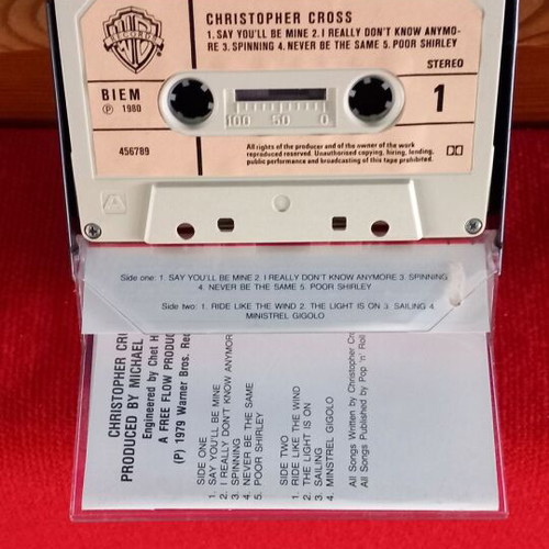 Christopher Cross cassette tape used, pop