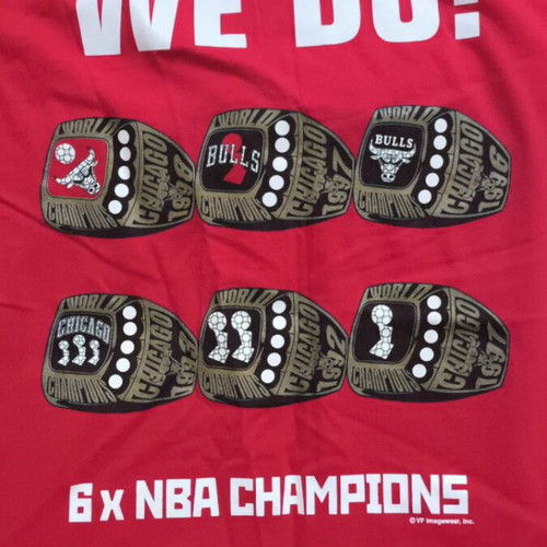 Chicago Bulls Got Rings T-shirt 3XL like new, white and red