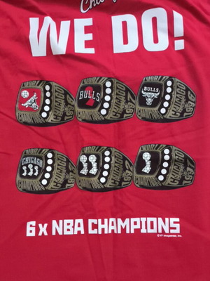 Chicago Bulls Got Rings T-shirt 3XL like new, white and red