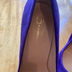 Mourtzi purple suede leather pumps new, size 38
