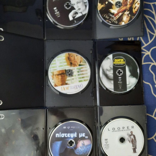 Hollywood Blockbuster DVD set like new with Greek subtitles, 10 movies