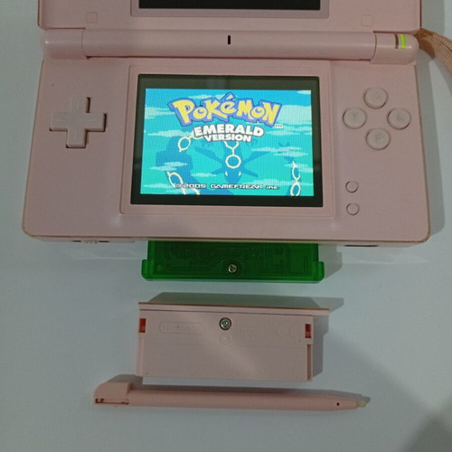 Nintendo DS Lite console with Pokemon Leafgreen game used