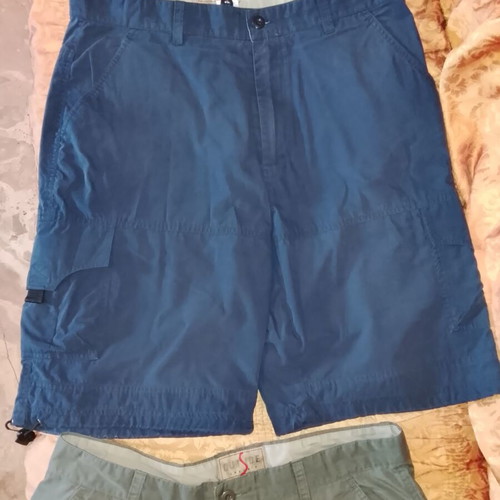 Men's casual bermuda shorts used, size L, multicolor