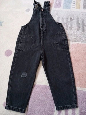 Zara denim overalls like new for 2-3 years old
