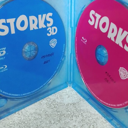 Storks Blu-Ray like new, Greek dubbed, includes 3D version