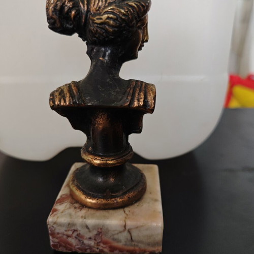 Brass Bust of Goddess Artemis like new