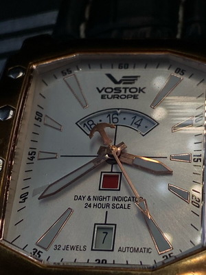 Vostok Europe Arktika Atomic Icebreaker Limited Edition watch like new, white and rose gold