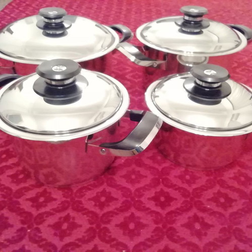 TAC cookware set 9 pieces stainless steel 18/10 new