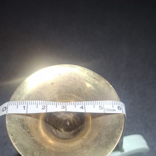 Brass liqueur glass used, vintage style, 100-120 ml