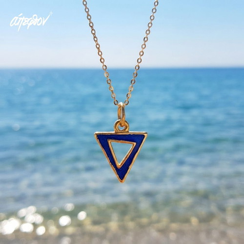 L’Assoluto Blue Minimal Necklace by Άπεφθον New