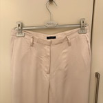 Massimo Dutti satin pants like new, ecru