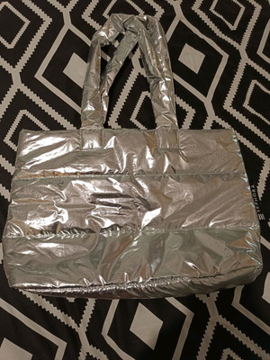 Shopper bag Sephora new, large silver shoulder bag