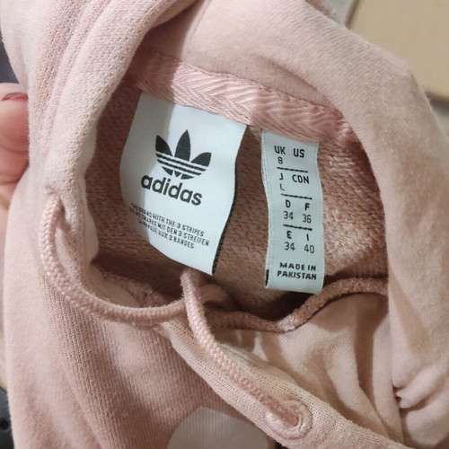 Adidas women's pink hoodie like new, size S