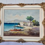 Vintage frame with embossed border used