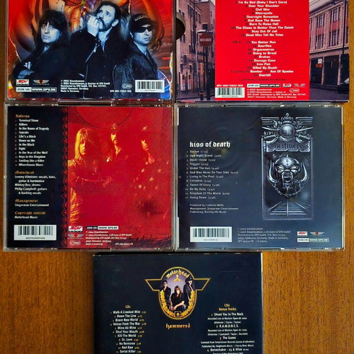 Motörhead CD collection, 14 CDs, first editions & special editions