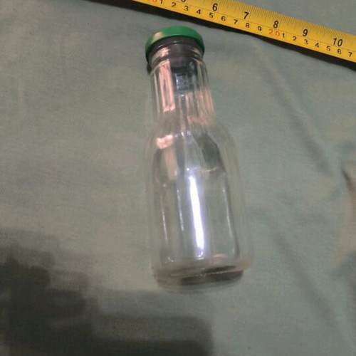Glass decorative bottle like new for painting or storing drink or holy water