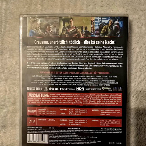 Intruder 1989 Blu-Ray and 4K with Greek subtitles new