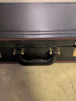 Briefcase used with double combination locks black