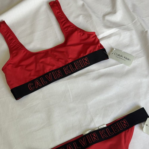 Calvin Klein women's swimwear set red size Small new