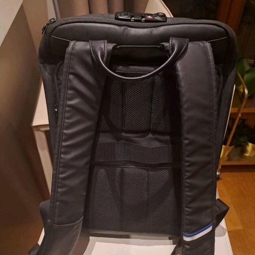Bg Berlin laptop backpack used, black and blue