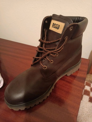 Road men's leather boots size 43 like new, brown