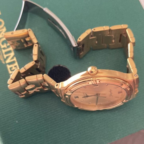 Longines L5 651 2 watch like new, gold unisex