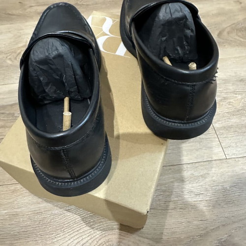 Zara men's shoes size 40, black loafers