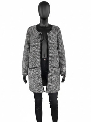 Gestuz Elvida women's cardigan like new, size M/L, black and gray