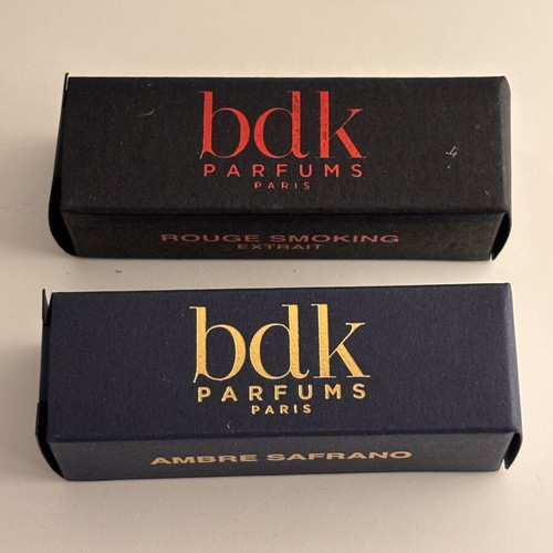 BDK Parfums Rouge Smoking Extrait & Ambre Safrano tester samples new