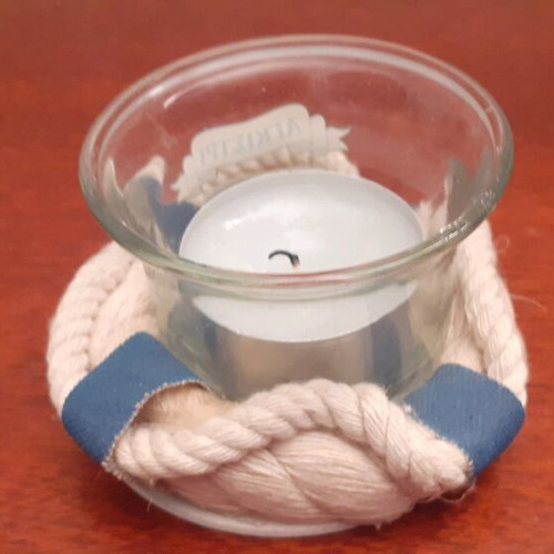 Nautical Lifebuoy Candle Agkistri like new