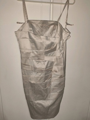 Kanellis midi dress used, champagne color, size M