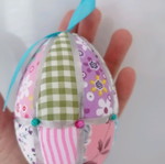 Easter Handmade Patchwork Egg 10cm