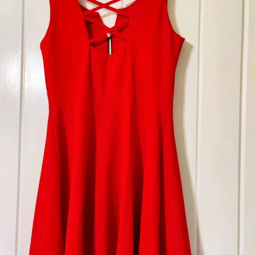 Mini red dress Fullah Sugah like new with zipper alpha line