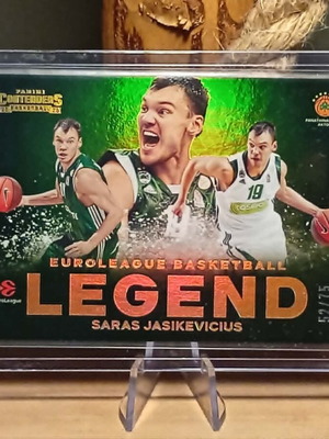 2025-26 Panini Contenders EuroLeague Saras Jasikevicius Legends card like new