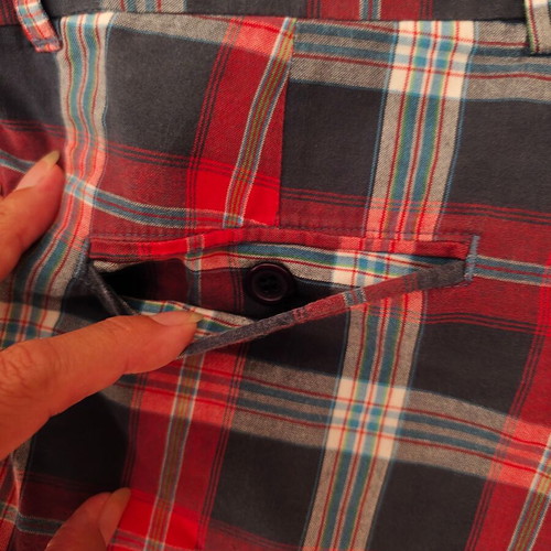 Men's plaid bermuda shorts Vista USA, 100% cotton, size M-L
