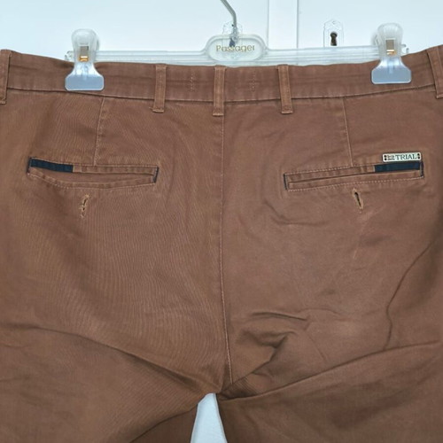 Trial Jeans brown fabric pants XL like new