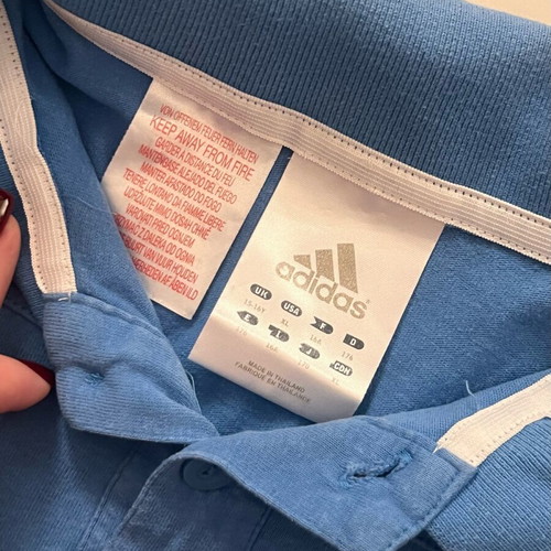 Adidas vintage polo for teens XL and adults M like new
