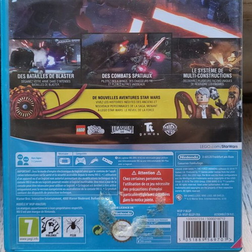 Wii U Lego Star Wars The Force Awakens like new, French edition