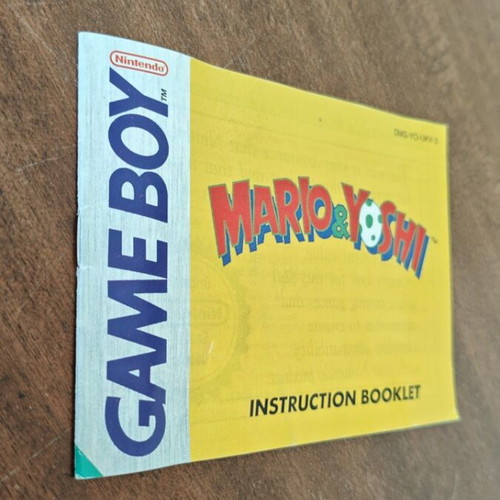 Game Boy Mario & Yoshi manual used