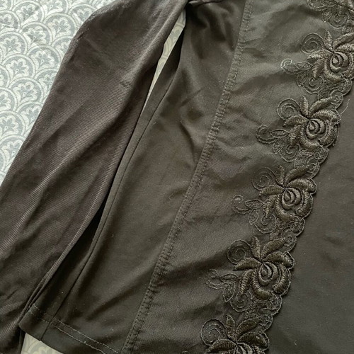 Genesis blouse with transparency like new, black