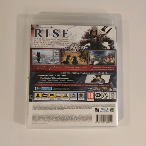 Assassin's Creed 3 PlayStation 3 game like new