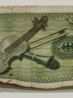 20 Mark German banknote used, 1980