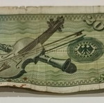 20 Mark German banknote used, 1980