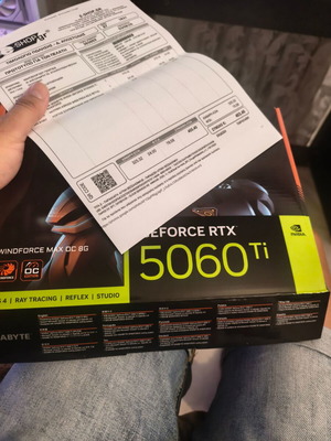 Gigabyte GeForce RTX 5060 Ti 8GB GDDR7 Windforce Max OC graphics card sealed