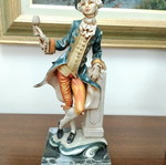 Vintage Italian Rococo style decorative figurines pair