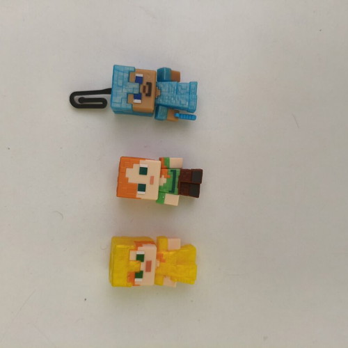 Minecraft mini figures set Steve and Alex like new