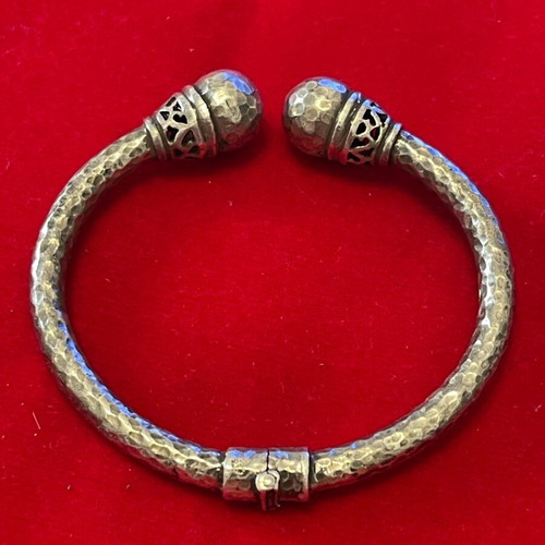 Silver 925 spiral bracelet used, fits up to 20 cm wrist