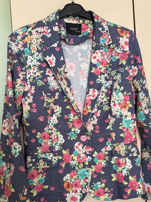 Floral cotton blazer like new, size XL