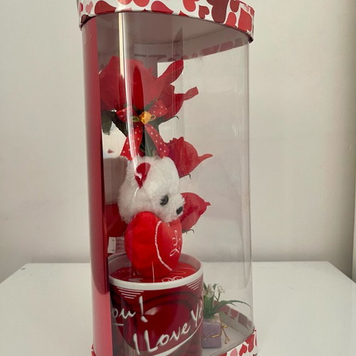 Love Bear with flowers and cup new