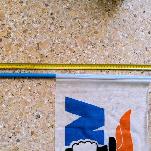 Nea Dimokratia flag used, approx. 48x23 cm